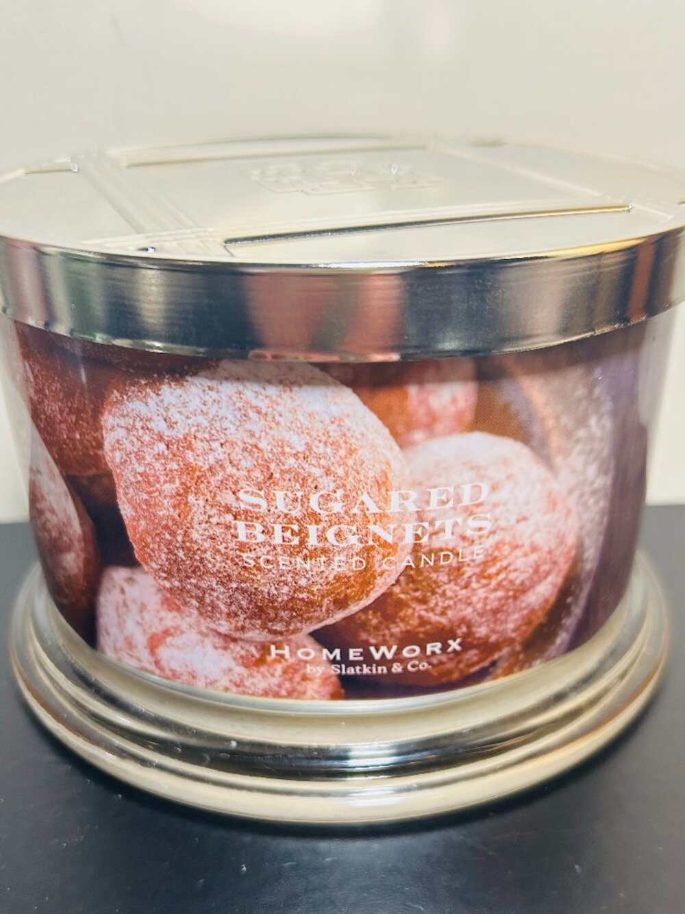 HomeWorx by Slatkin Sugared Beignets 4-Wick 18oz Candle NEW